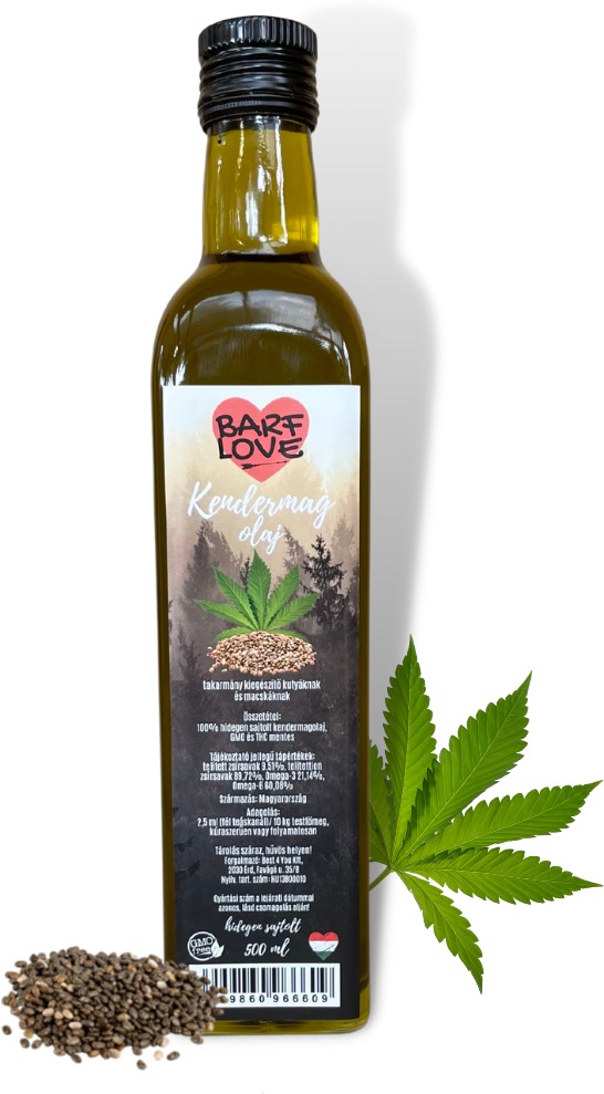 Barf Love ulei de semințe de cânepă pentru câini și pisici