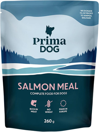 Primadog ízletes lazac alutasakban kutyáknak