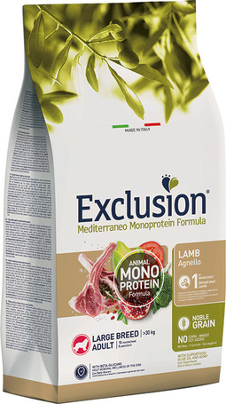 Exclusion Dog Mediterraneo Monoprotein Lamb Adult Large
