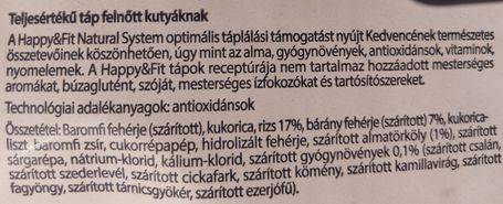 Happy&Fit Natural Adult Lamm & Reis