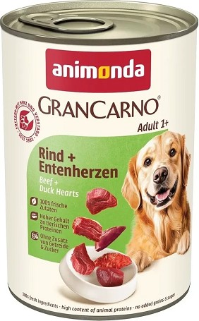 Animonda GranCarno Adult kacsaszíves és marhahúsos konzerv