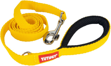 Yutipet póráz párnázott markolattal, D-karikával