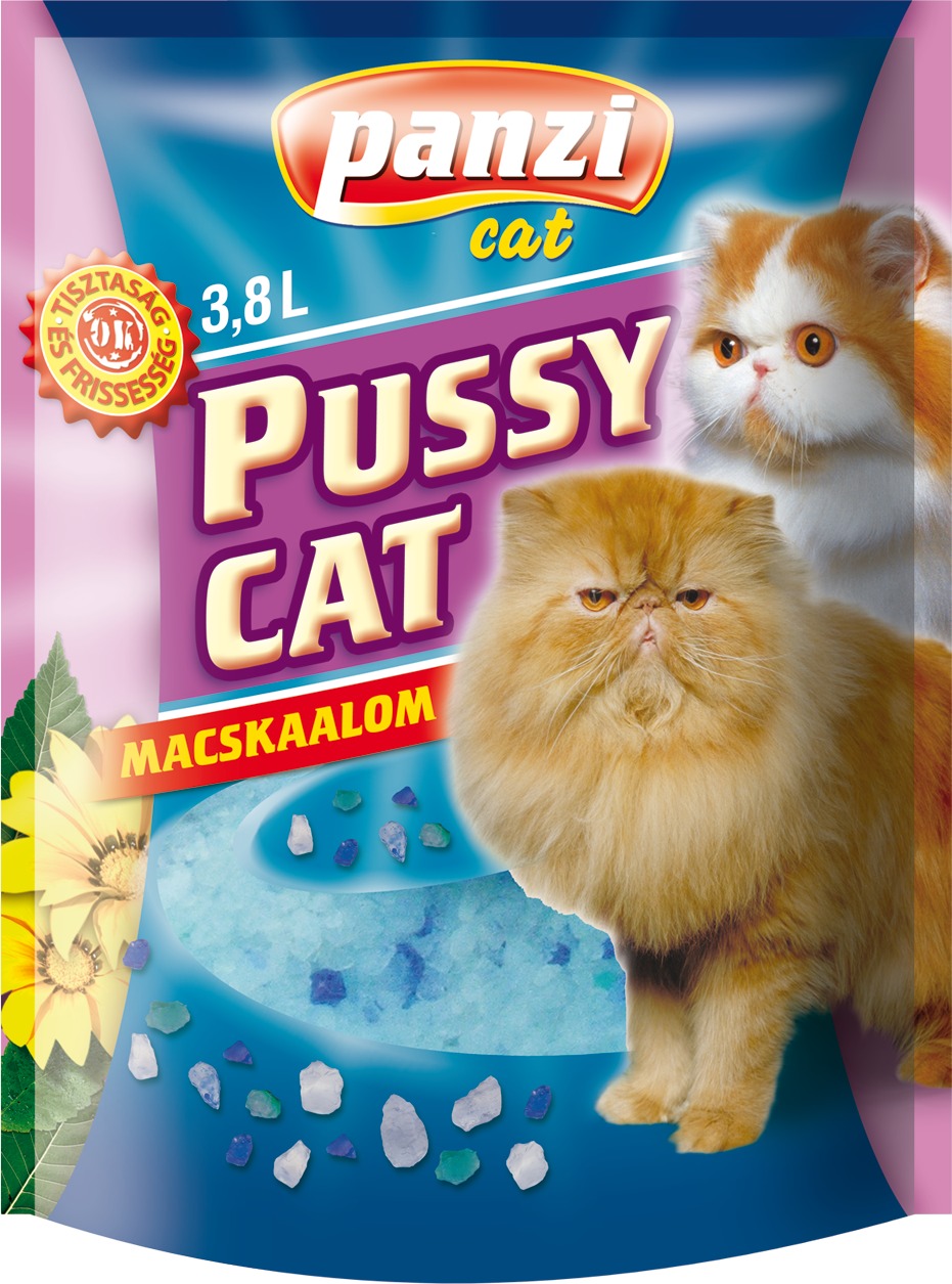 Panzi Pussy Cat litieră silicat pentru pisici - zoom