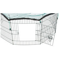 Trixie hálóval fedett 8 elemes kerti kifutó ajtóval nyulak, tengerimalacok részére - Porfestett #6