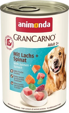 Animonda GranCarno Adult lazacos és spenótos konzerv