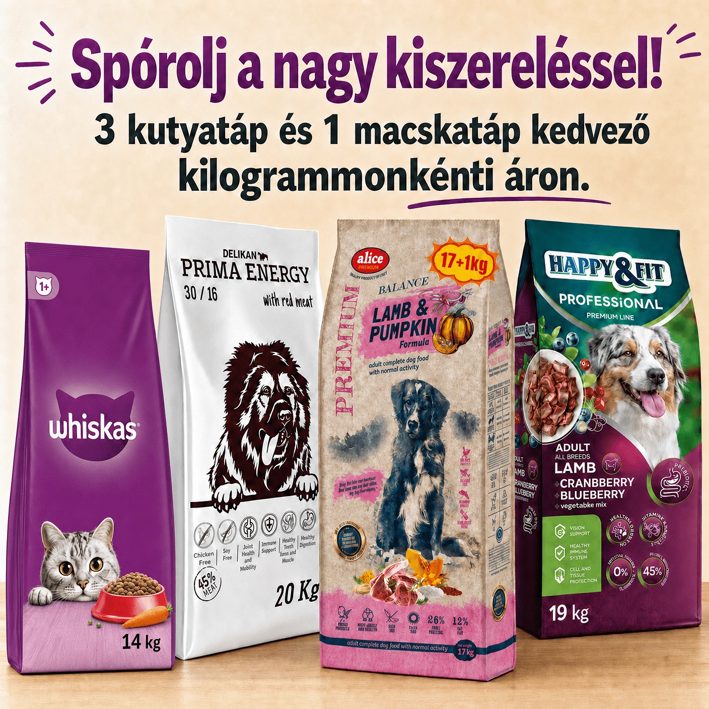 Nagyzsákos kutyatáp választási szempontok
