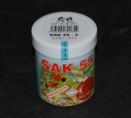 Sak 55 szemcsés díszhaltáp