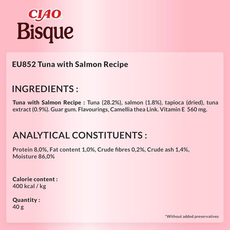 Inaba Ciao Bisque Tuna with Salmon