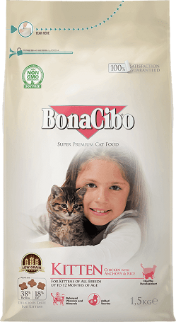 Bonacibo Kitten Cat Chicken with Anchovy & Rice
