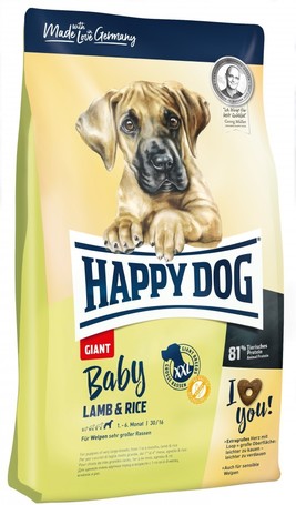 Happy Dog Baby Giant Lamb & Rice | Száraztáp óriástestű kölyökkutyáknak