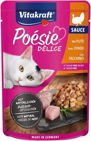 Vitakraft Poésie Délice Turkey szószos eledel macskáknak alutasakban
