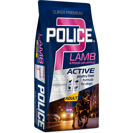 Police Adult Hypoallergenic Lamb with Pease & Apple