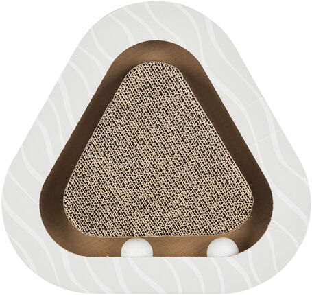 Trixie lekerekített háromszög alakú karton kaparó labdákkal macskáknak