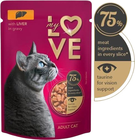 My Love máj szószban alutasakos macskaeledel
