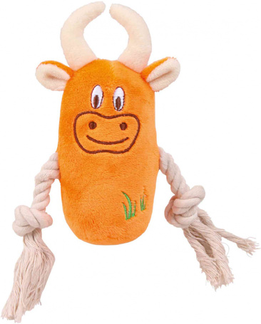 Trixie sípoló színes plüss állatfigura rágókötéllel kutyáknak