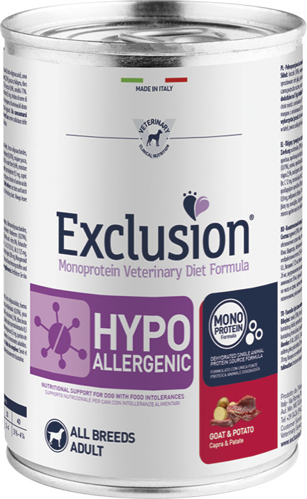 Exclusion Dog Hypoallergenic Goat & Potato konzerv