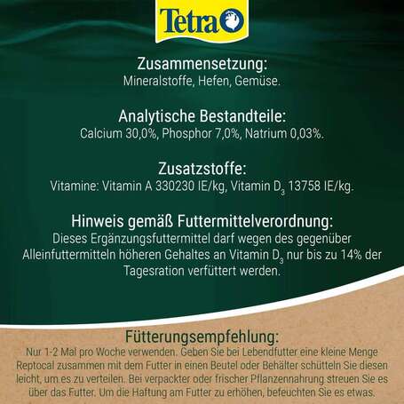 Tetra ReptoCal ásványianyag terráriumi állatoknak