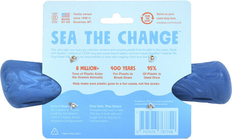 West Paw Seaflex Drifty - Csontot imitáló rágóka