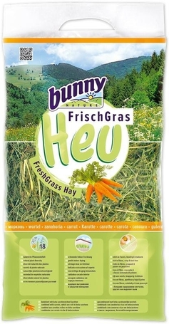 bunnyNature FreshGrass Hay with Carrot
