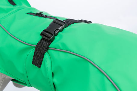 Trixie Vimy esőkabát kutyáknak, élénksárga, világoskék, zöld és piros színben