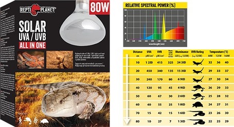 Repti Planet Solar UVA/UVB All in One - UVA, UVB fény- és hősugárzó izzó