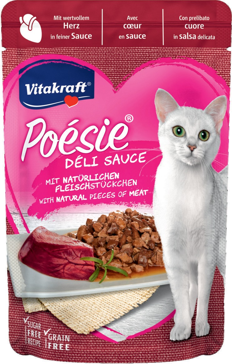 Vitakraft Poésie Délice Heart Sauce pliculeţ pentru pisici