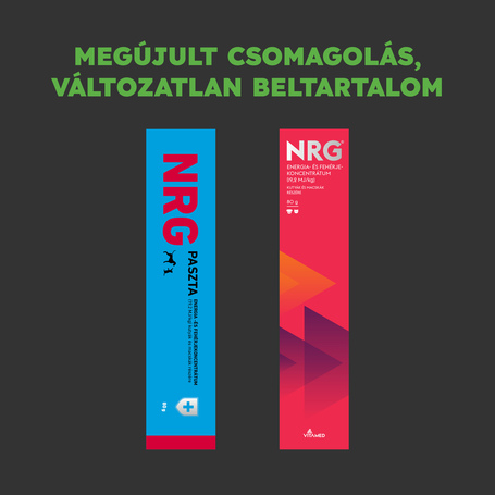 NRG energizáló paszta adagolófecskendőben