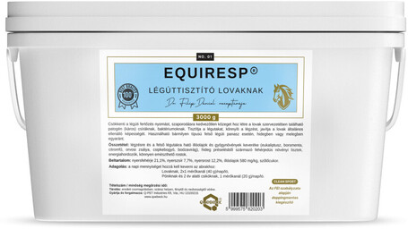 Equiresp légúttisztító tarakmány lovaknak