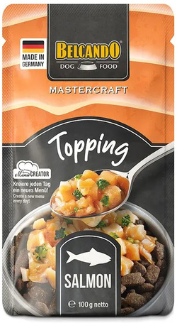 Belcando Mastercraft feltét friss lazaccal és brokkolival