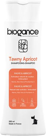 Biogance Tawny Apricot sampon barackszínű szőrű kutyák fürdetéséhez