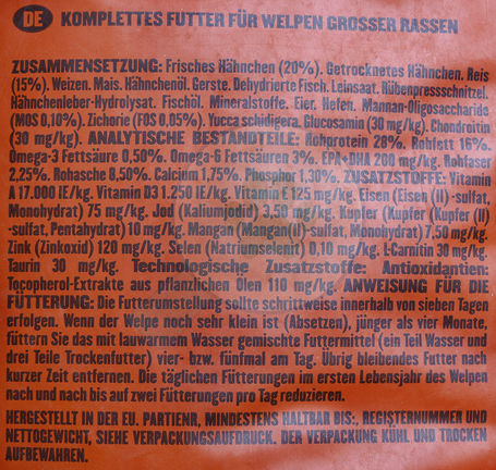 Visán Banters Dog Puppy & Junior Large Breed