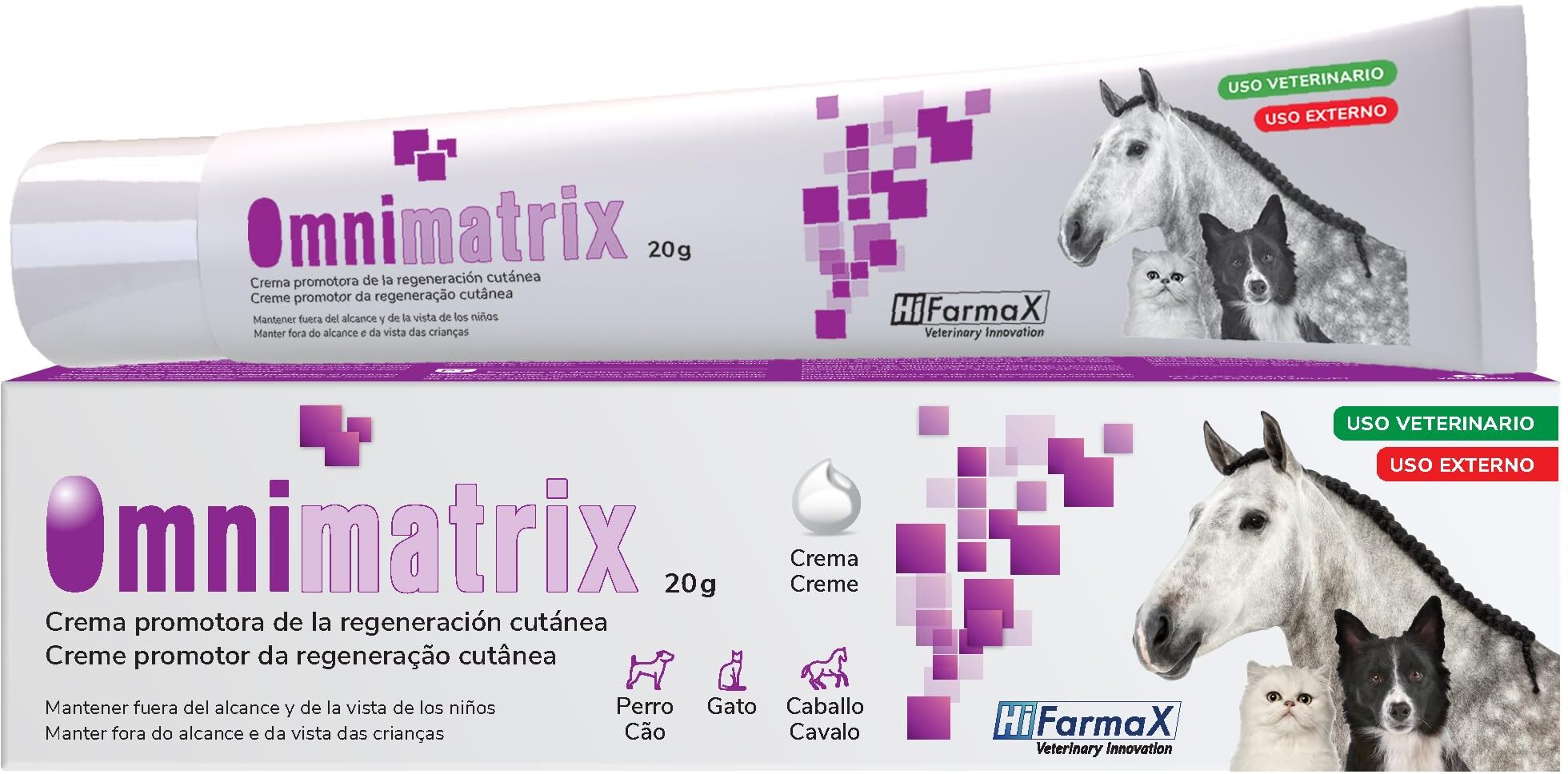 Omnimatrix cremă antiseptică și cicatrizantă pentru animale