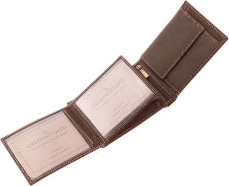 GreenDeed macskás bőr pénztárca