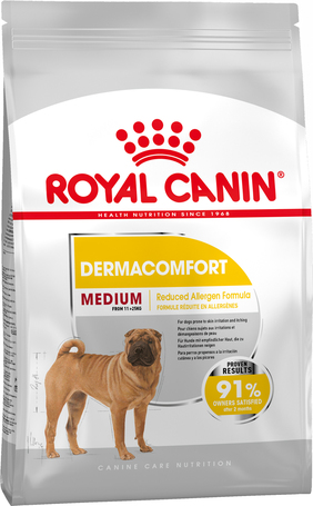 Royal Canin Medium Dermacomfort - Száraz táp bőrirritációra hajlamos, közepes testű felnőtt kutyák részére