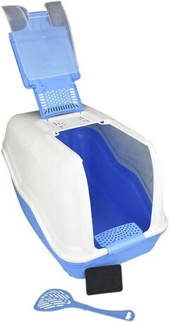 Netta Maxi kabrió tetős, könnyen tisztítható macska WC