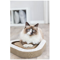 Trixie lekerekített háromszög alakú karton kaparó labdákkal macskáknak #2