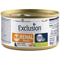 Exclusion Cat Renal Pork & Pea and Rice Phase I konzerv Exclusion Cat Renal Pork & Pea and Rice Phase I konzerv