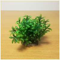 Plantă artificială cu bază cu aspect natural și culoare verde pentru acvariu