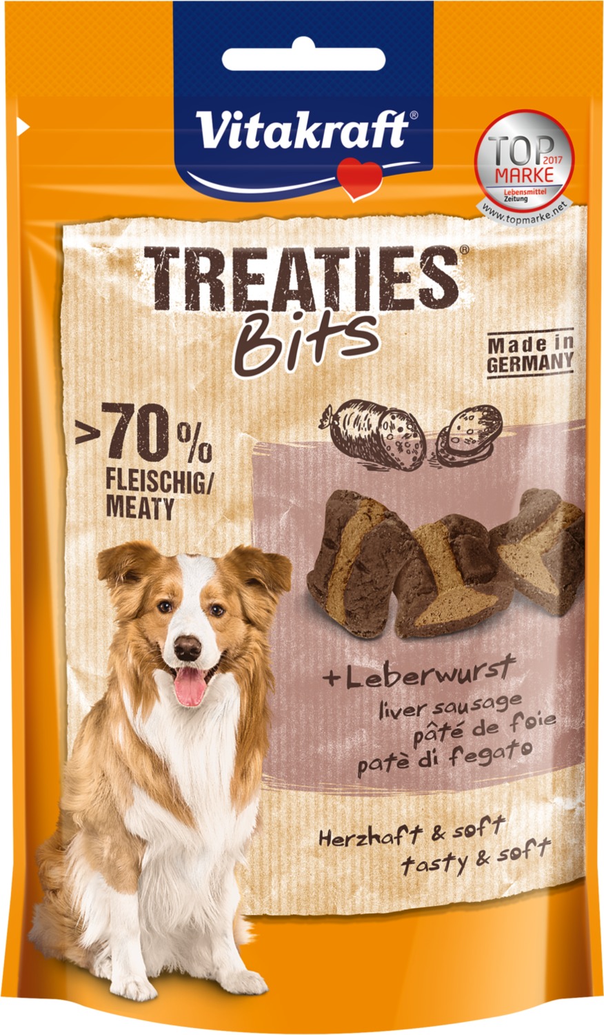 Vitakraft Treaties Bits - Gustări moi cu ficat pentru câini