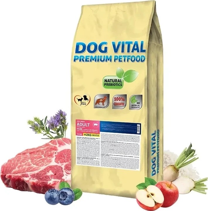 Dog Vital hipoalergenic adult mini cu porc - zoom