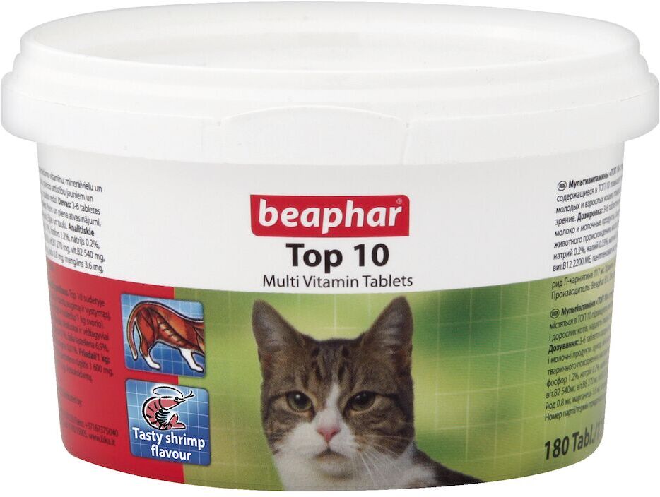 Beaphar Top 10 - Tablete multivitamine pentru pisici
