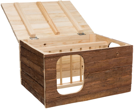 Trixie Hilke házikó beépített széna tartóval