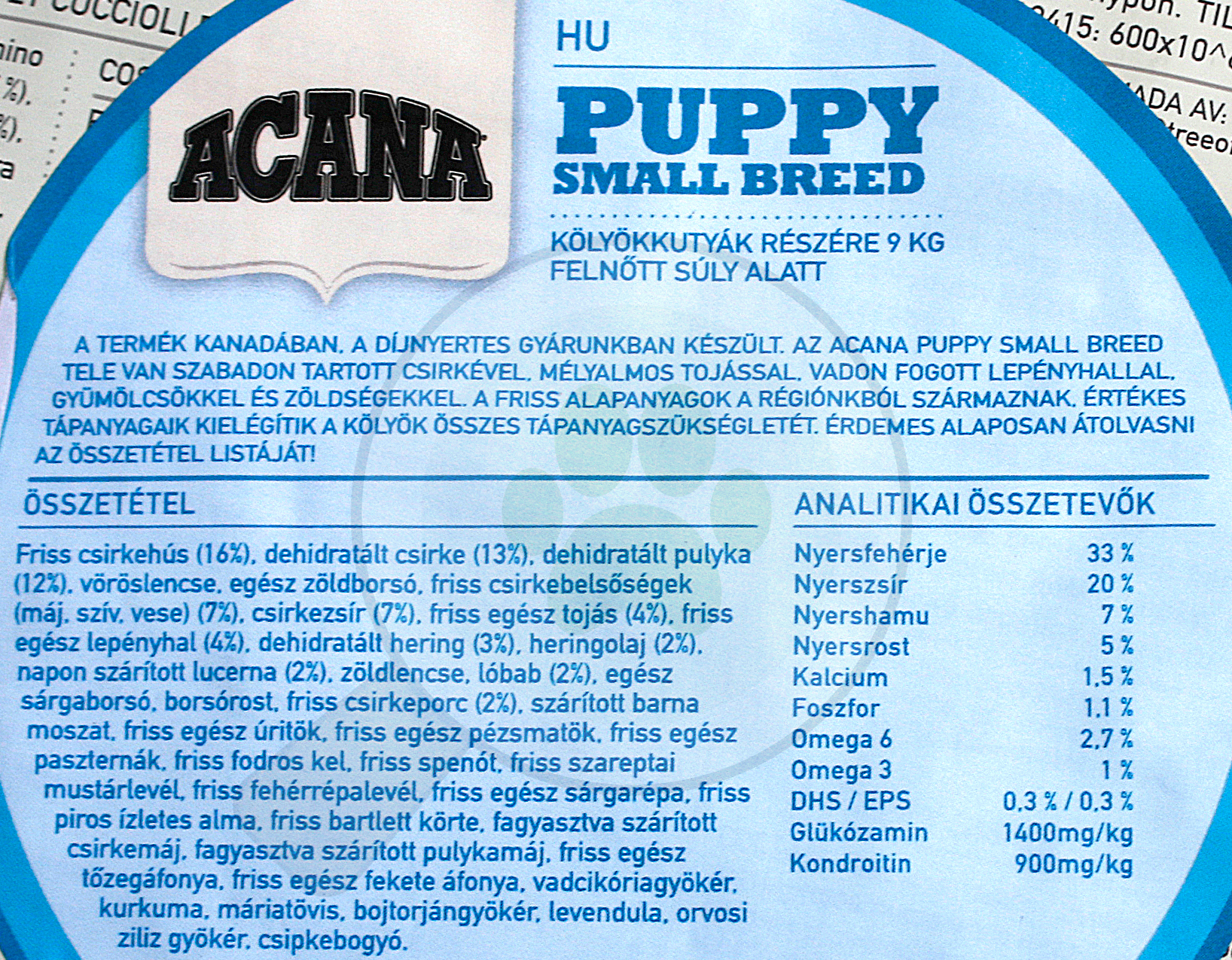 Acana Puppy Small Breed - Hrană uscată pentru pui de câine de talie mică - zoom