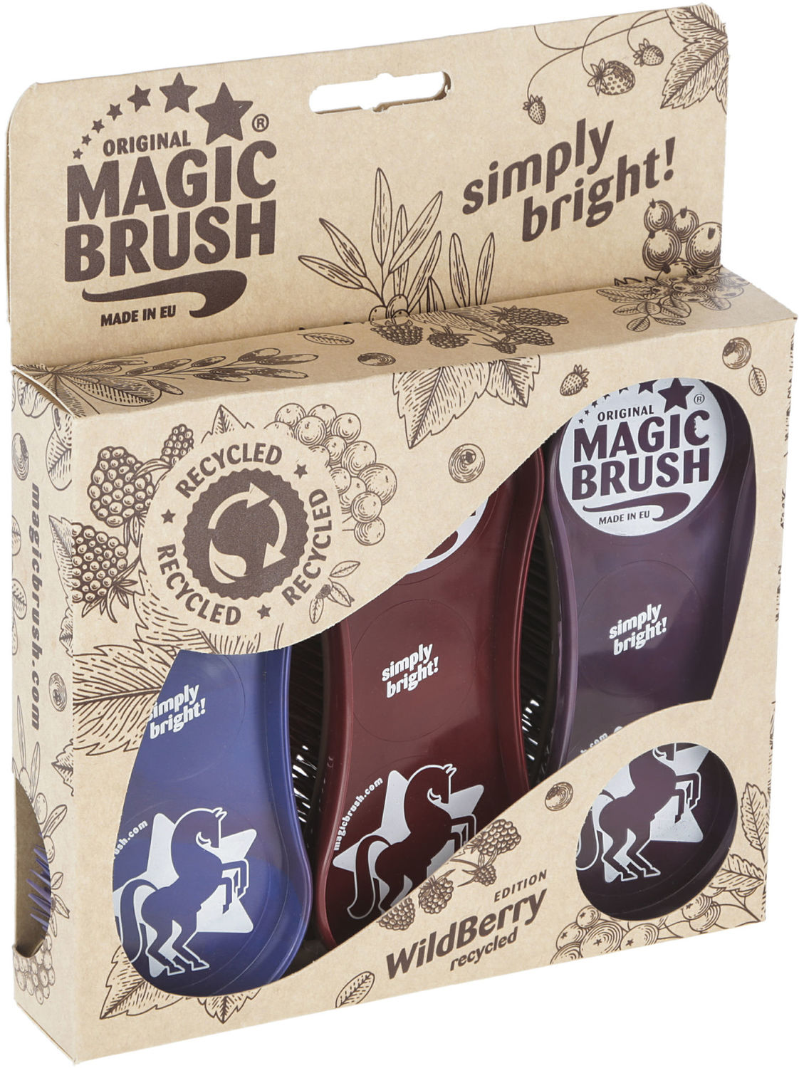 MagicBrush Wildberry set de perii - Din plastic reciclat - zoom