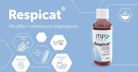 MP Labo Respicat légzéskönnyítő illóolaj kutyáknak, macskáknak és kisemlősöknek