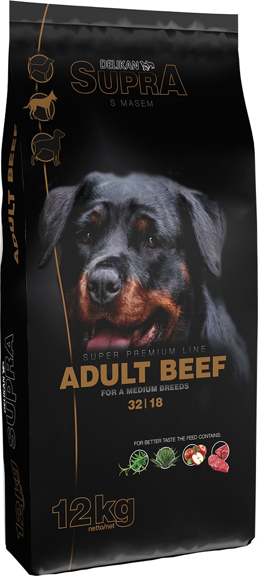 Supra Dog Adult Fresh Beef | Hrană cu carne proaspătă de vită pentru câini adulți