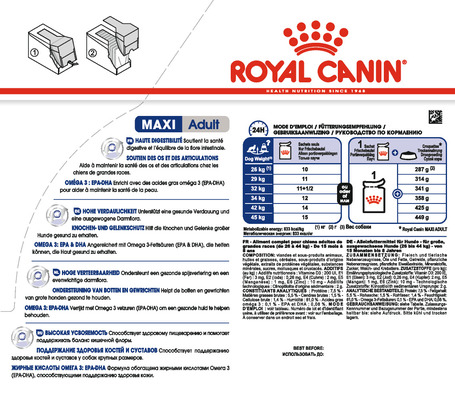 Royal Canin Maxi Adult - Nedves táp nagytestű felnőtt kutya részére