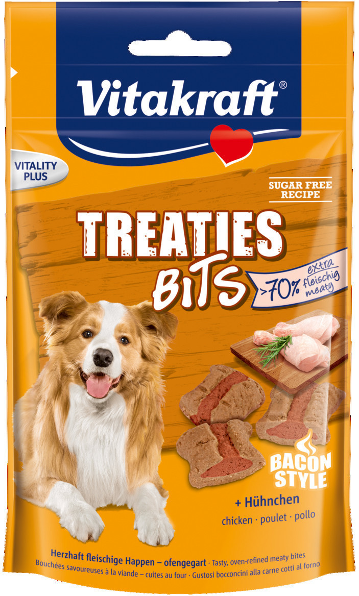 Vitakraft Treaties Bits Bacon Style - Gustări moi cu pui și bacon pentru câini - zoom
