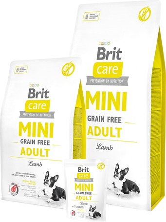 Brit Care Mini Grain Free Adult Lamb száraztáp kis szemcsemérettel