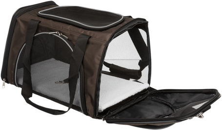 Trixie Joe jól szellőző barna kutyaszállító táska